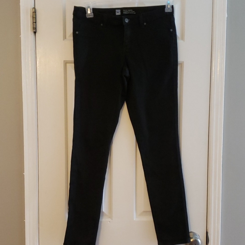 Women's Mossimo size 6 denim black legging jeans
